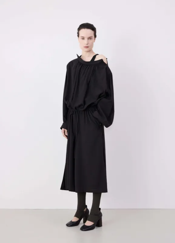 HOUSSE DRESS WITH DRAWSTRING sold by Lemaire