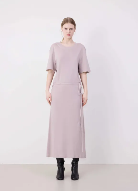 BELTED RIB T-SHIRT DRESS sold by Lemaire