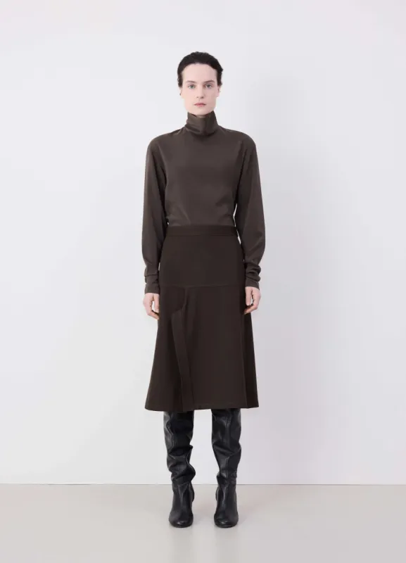 ASYMMETRICAL WRAPOVER SKIRT made by Lemaire