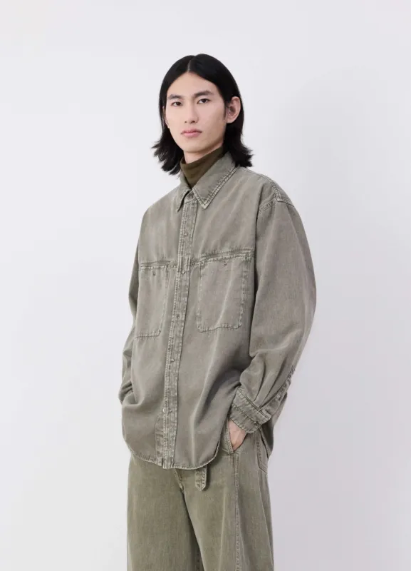 DENIM SHIRT WITH SNAPS sold by Lemaire