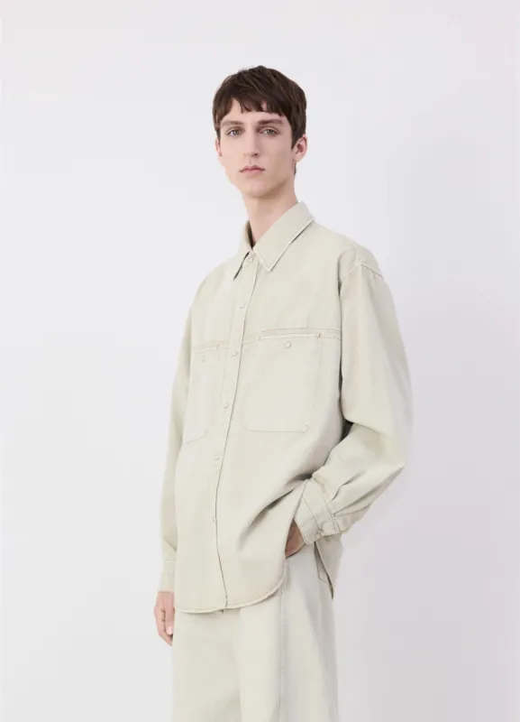 DENIM SHIRT WITH SNAPS sold by Lemaire