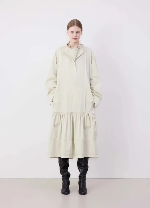 MULTI-TOPSTITCH GATHERED DRESS sold by Lemaire