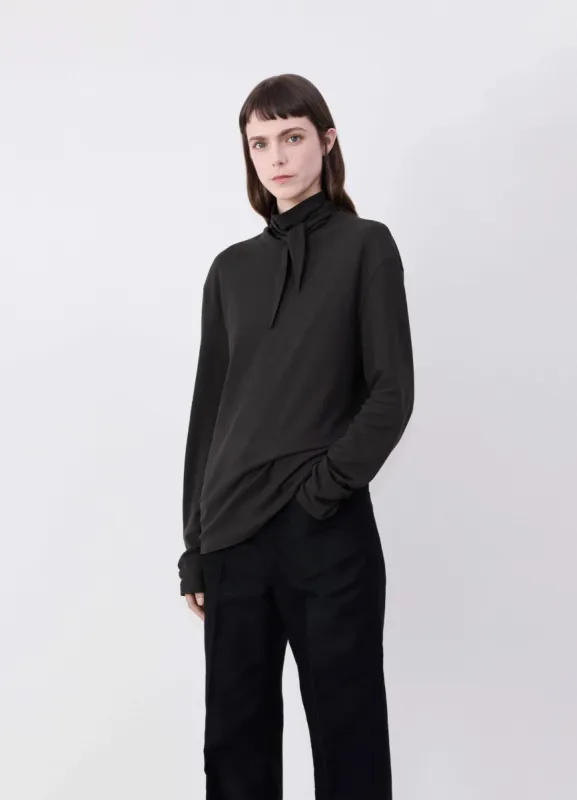 LONG SLEEVE FOULARD TOP sold by Lemaire