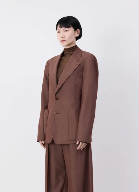 SINGLE BREASTED FITTED TAILORED JACKET sold by Lemaire