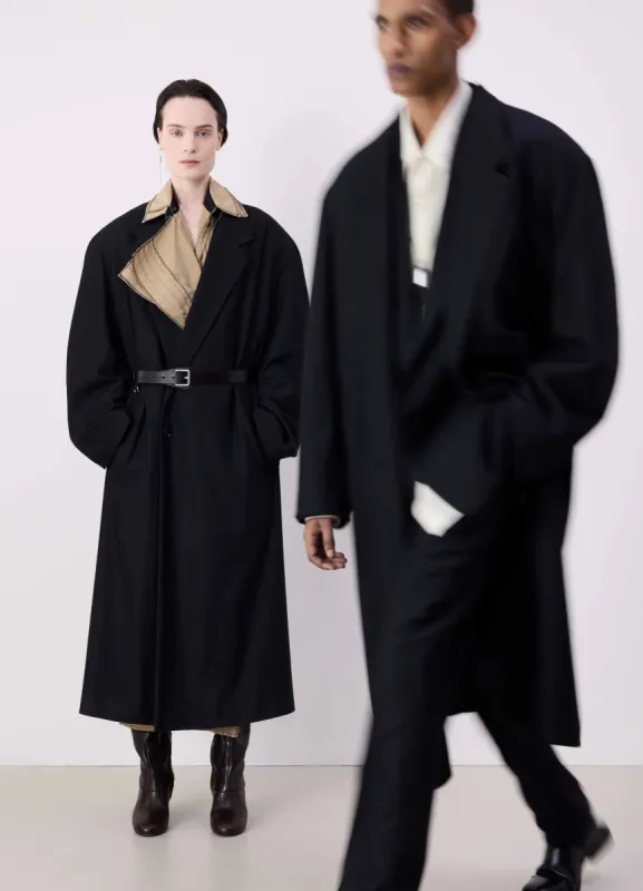 MAXI DOUBLE BREASTED COAT sold by Lemaire