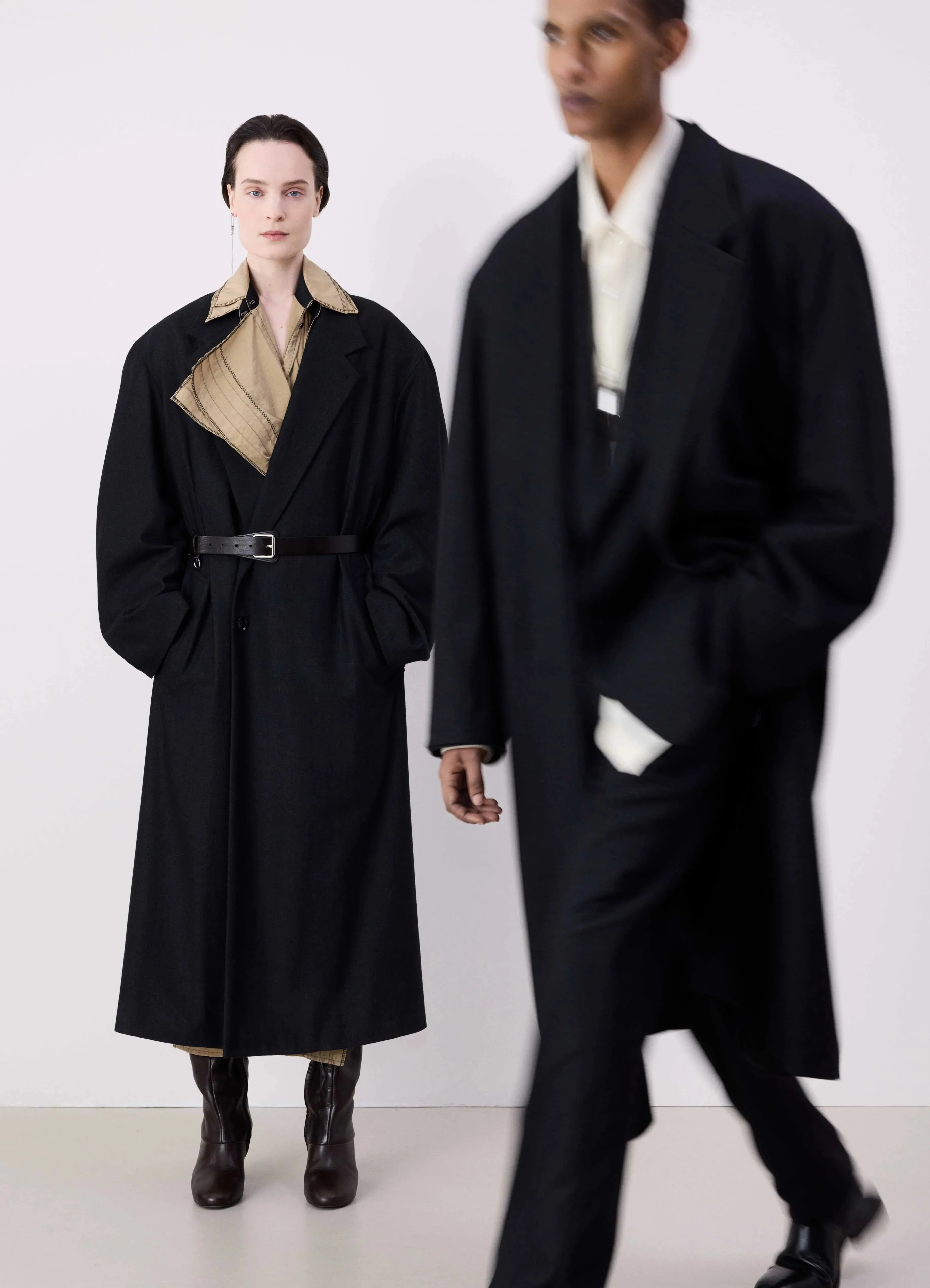 MAXI DOUBLE BREASTED COAT sold by Lemaire