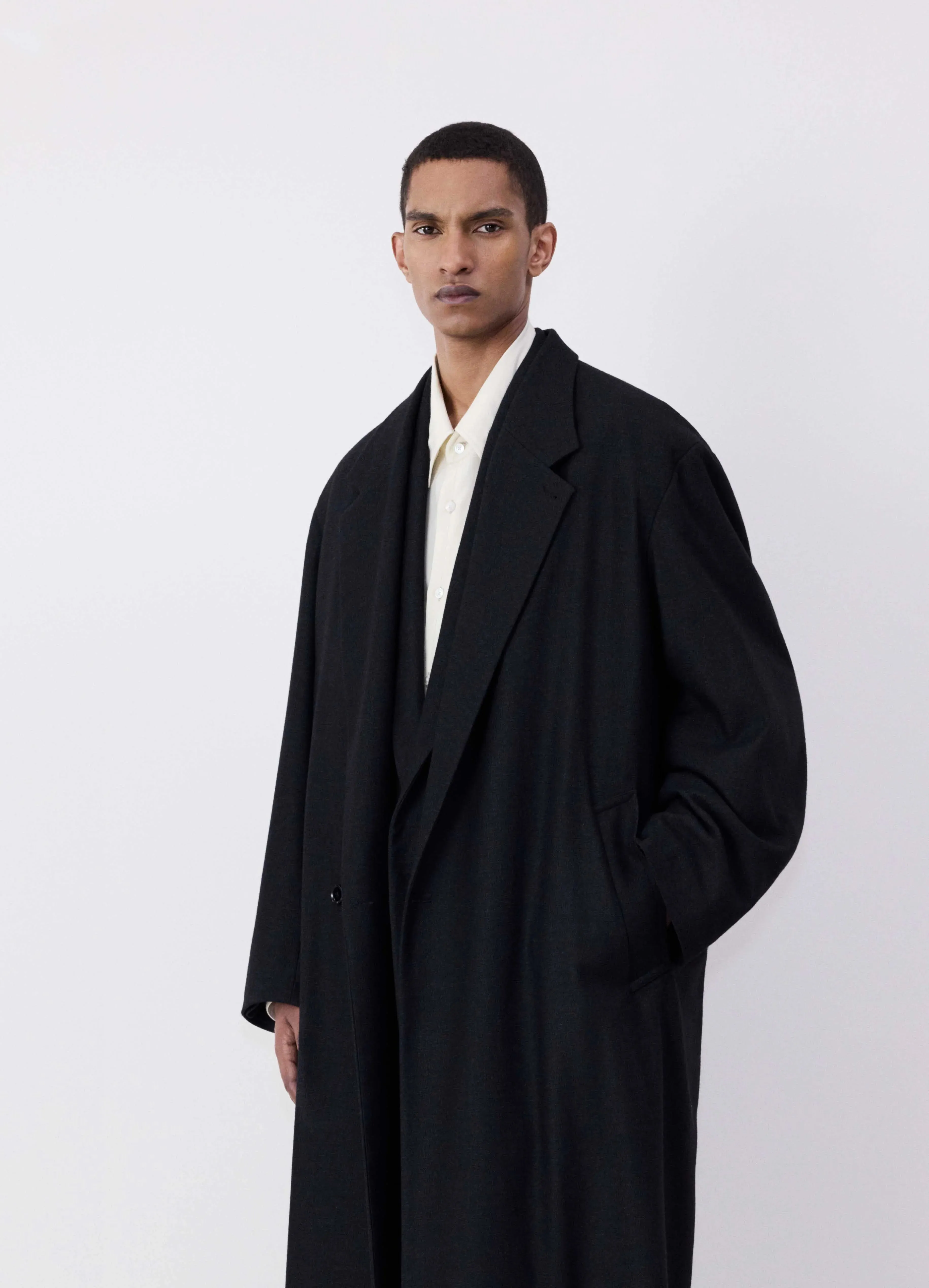 MAXI DOUBLE BREASTED COAT sold by Lemaire product image thumbnail 4