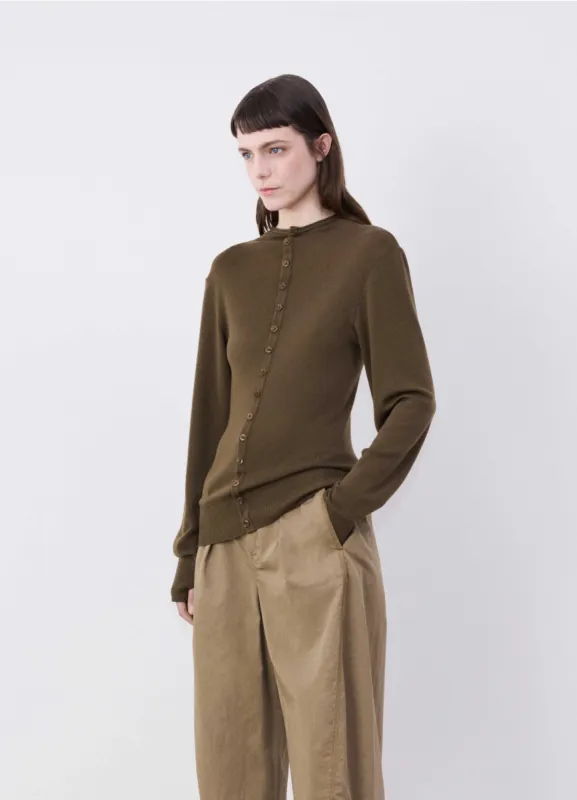 FITTED SEAMLESS CARDIGAN sold by Lemaire