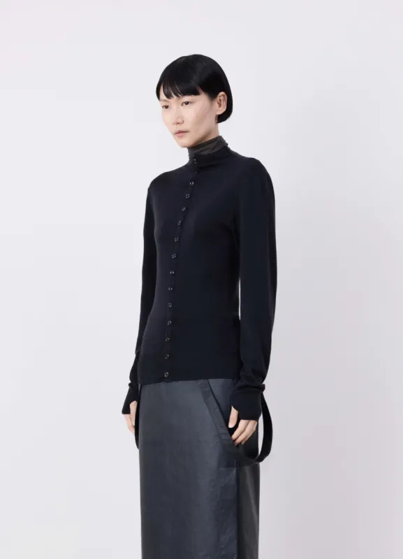 FITTED SEAMLESS CARDIGAN sold by Lemaire