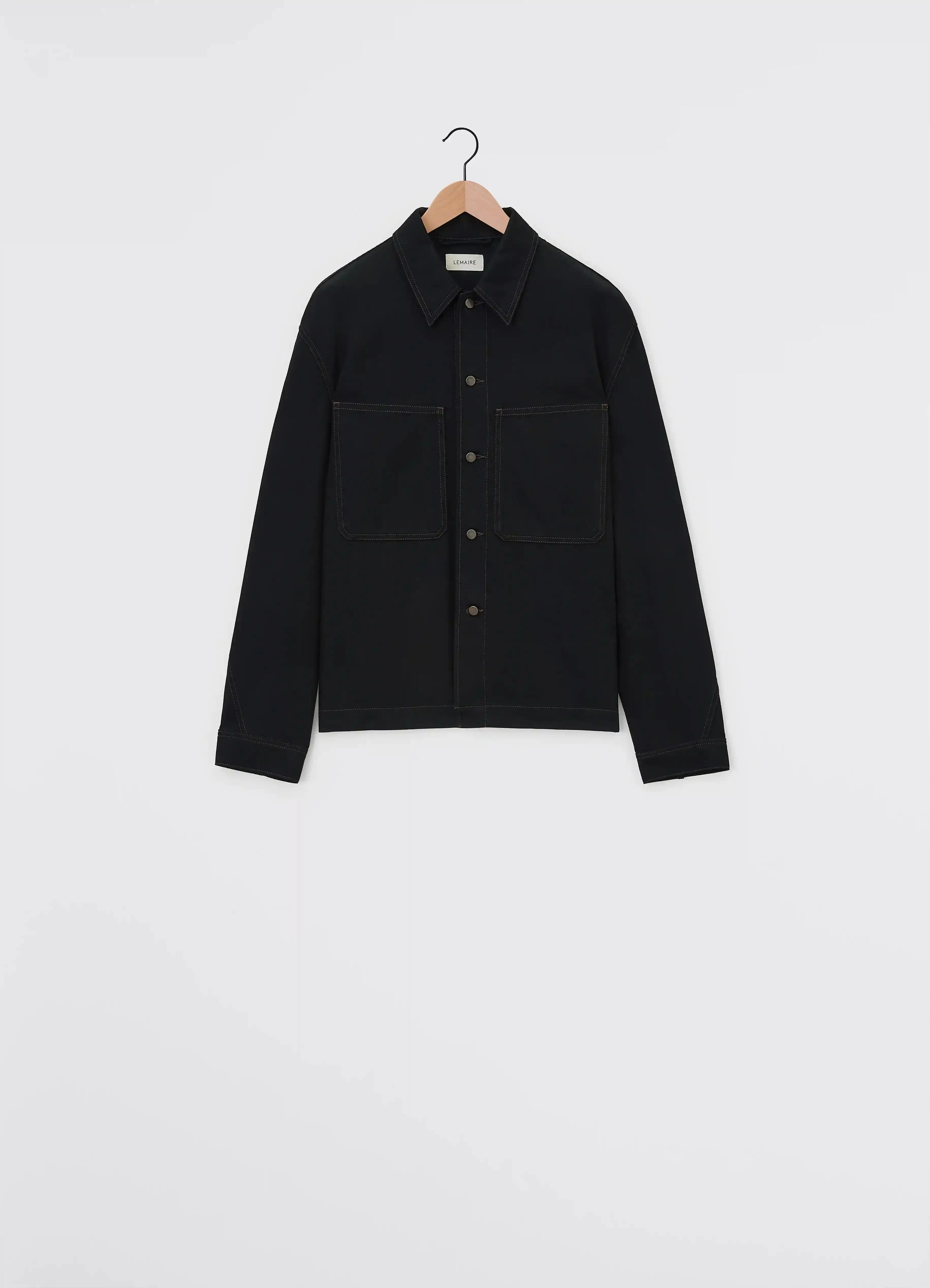 TWISTED SLEEVE BOXY OVERSHIRT sold by Lemaire product image thumbnail 3