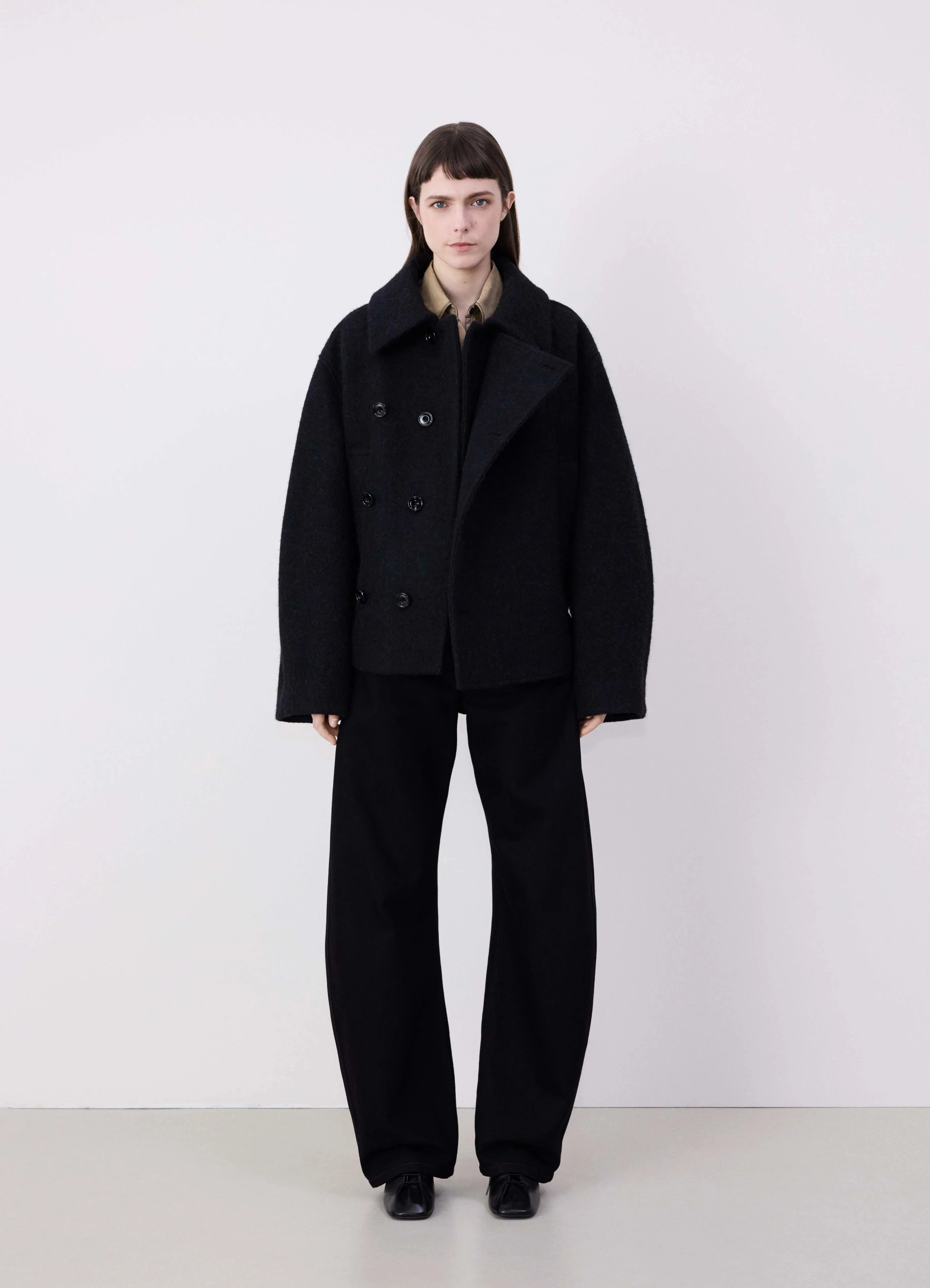 SHORT ASYMMETRICAL BATHROBE COAT sold by Lemaire product image thumbnail 2