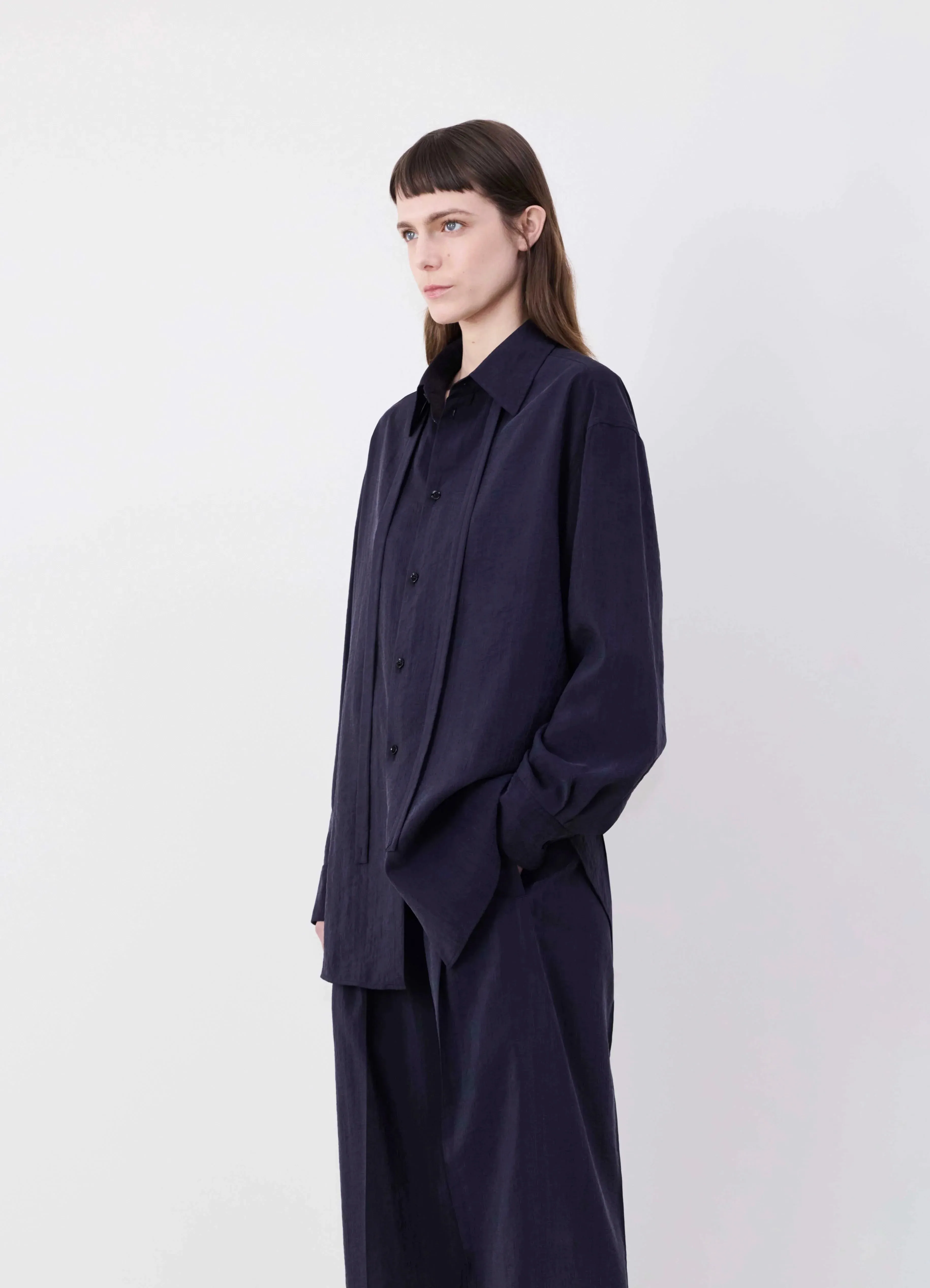 LONG SHIRT WITH TIE sold by Lemaire