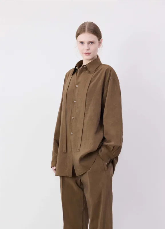 LONG SHIRT WITH TIE sold by Lemaire