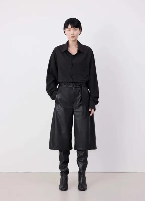 LEATHER BERMUDA SHORTS made by Lemaire