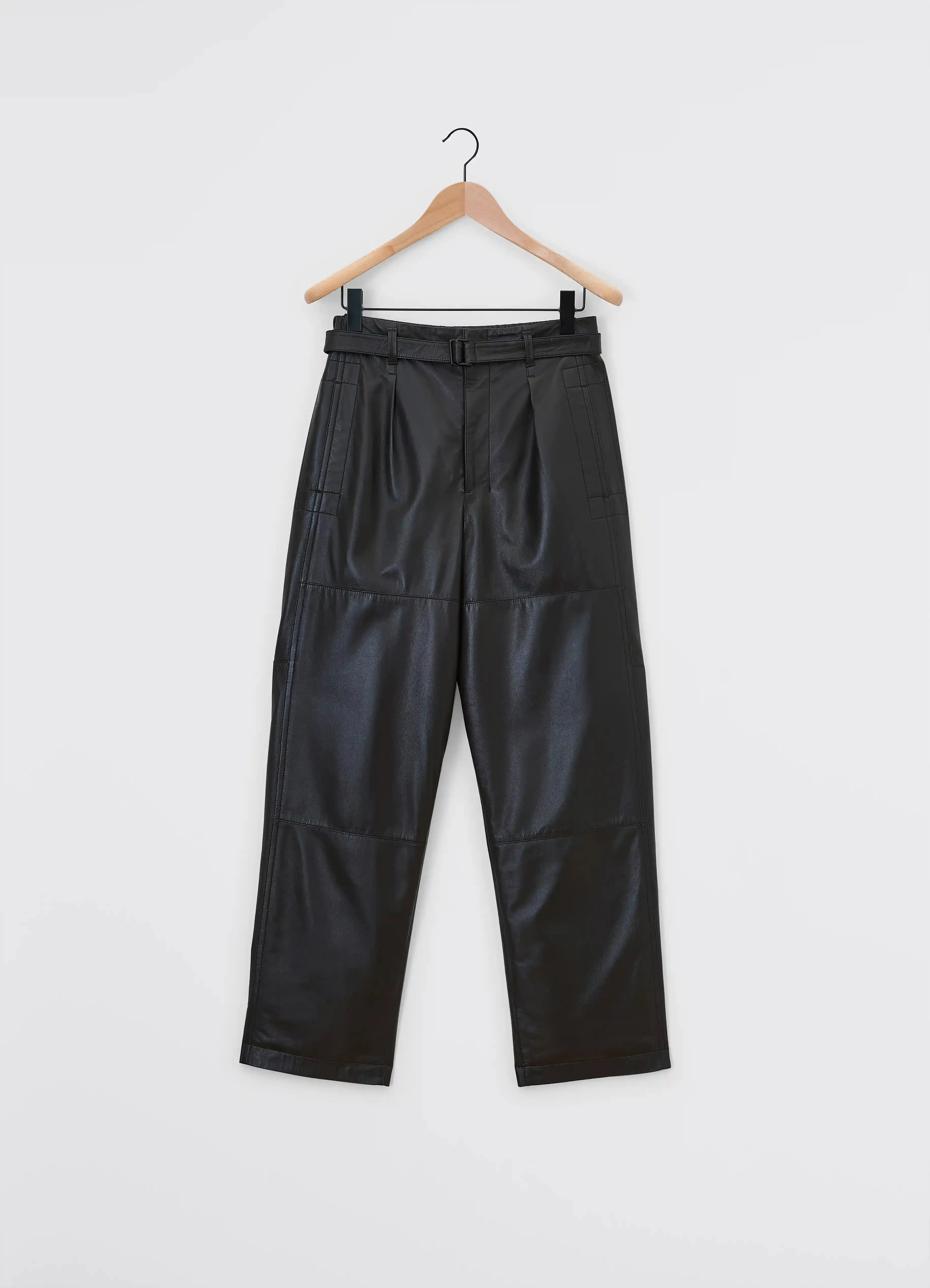 DRAWSTRING PARACHUTE PANTS IN LEATHER sold by Lemaire product image thumbnail 4