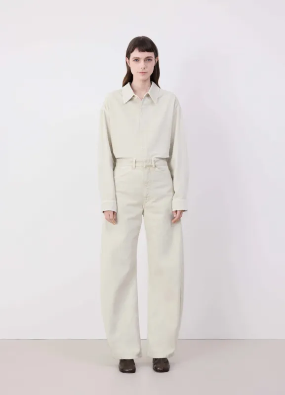 HIGH WAISTED CURVED PANTS sold by Lemaire