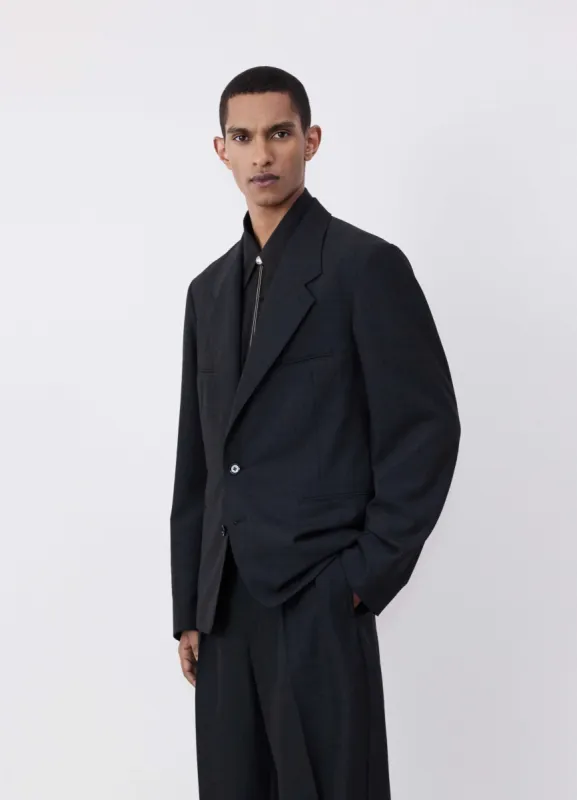 TAILORED SINGLE BREASTED JACKET IN POLYWOOL made by Lemaire