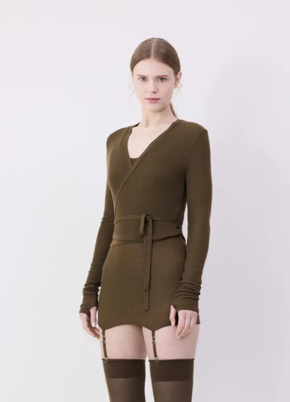 WRAPOVER CARDIGAN made by Lemaire