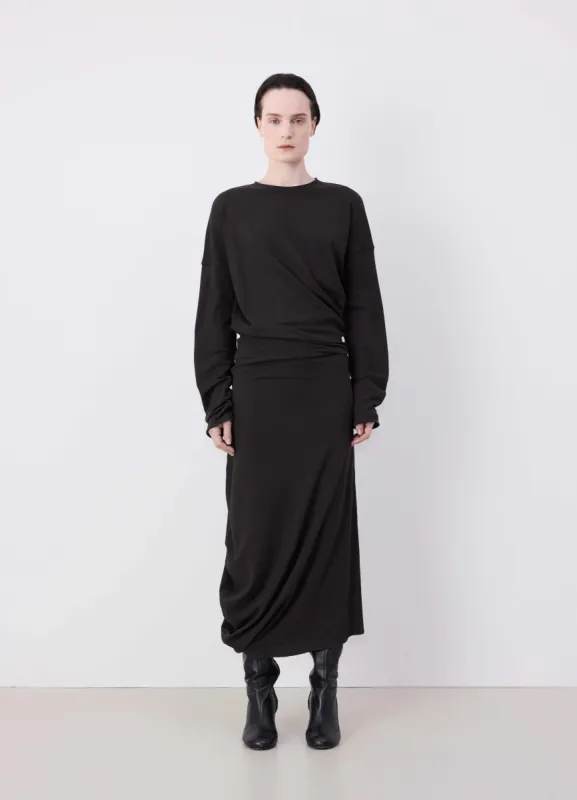 LONG SLEEVE TWISTED DRESS sold by Lemaire