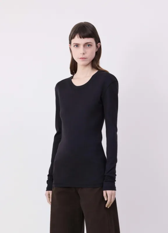RIB LONG SLEEVE T-SHIRT sold by Lemaire