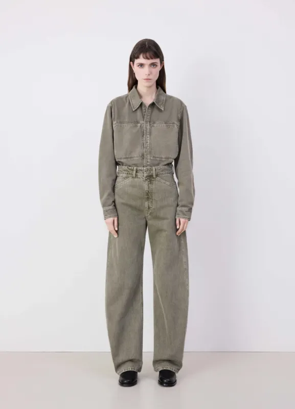 HIGH WAISTED CURVED PANTS sold by Lemaire