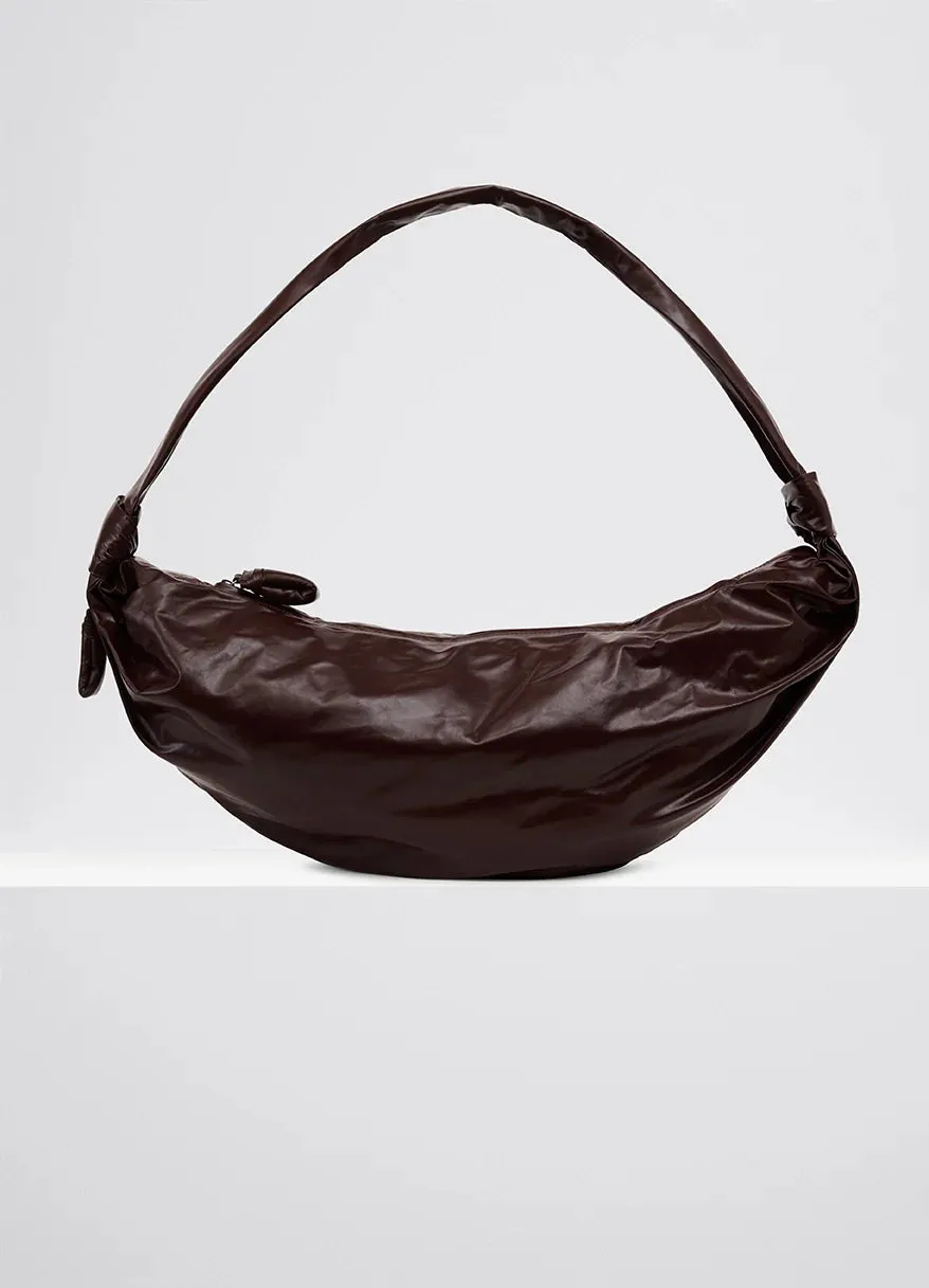 LARGE SOFT CROISSANT BAG IN PAPER LEATHER sold by Lemaire