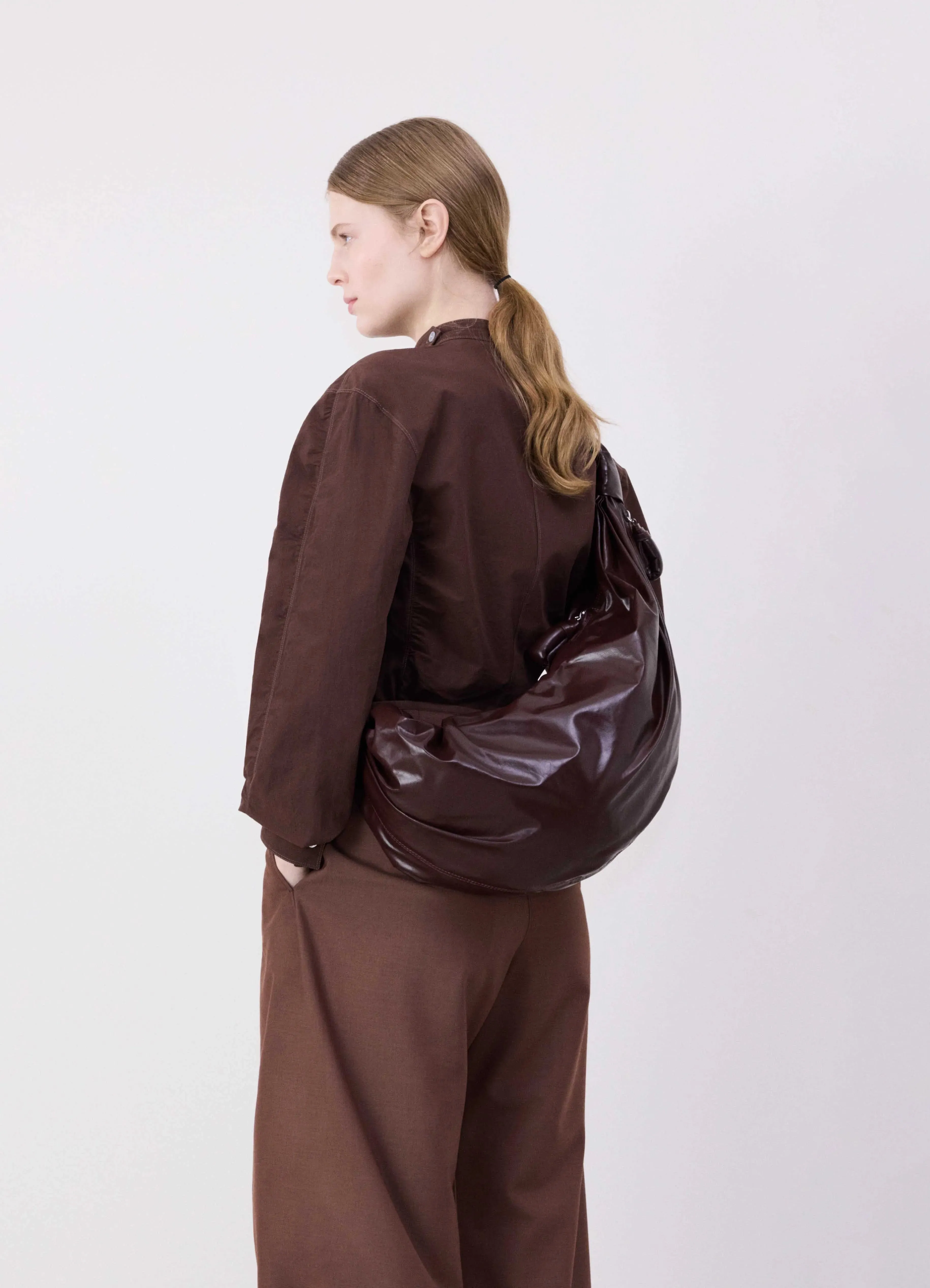LARGE SOFT CROISSANT BAG IN PAPER LEATHER sold by Lemaire product image thumbnail 3