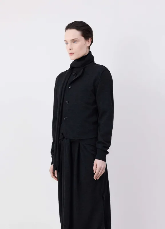 TWISTED CARDIGAN WITH SCARF sold by Lemaire