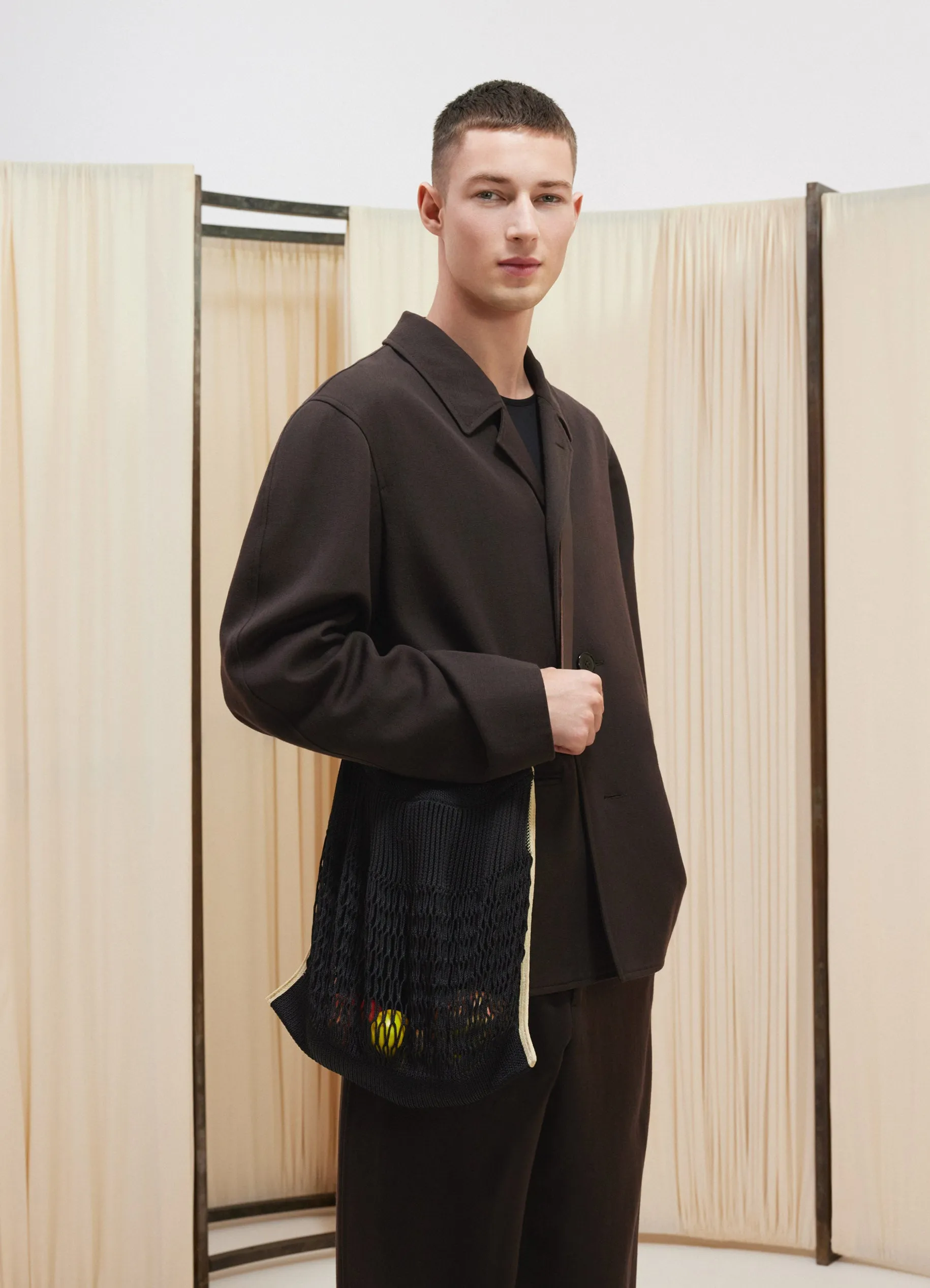 LARGE CROSSBODY FILT NET SHOPPING BAG sold by Lemaire product image thumbnail 2