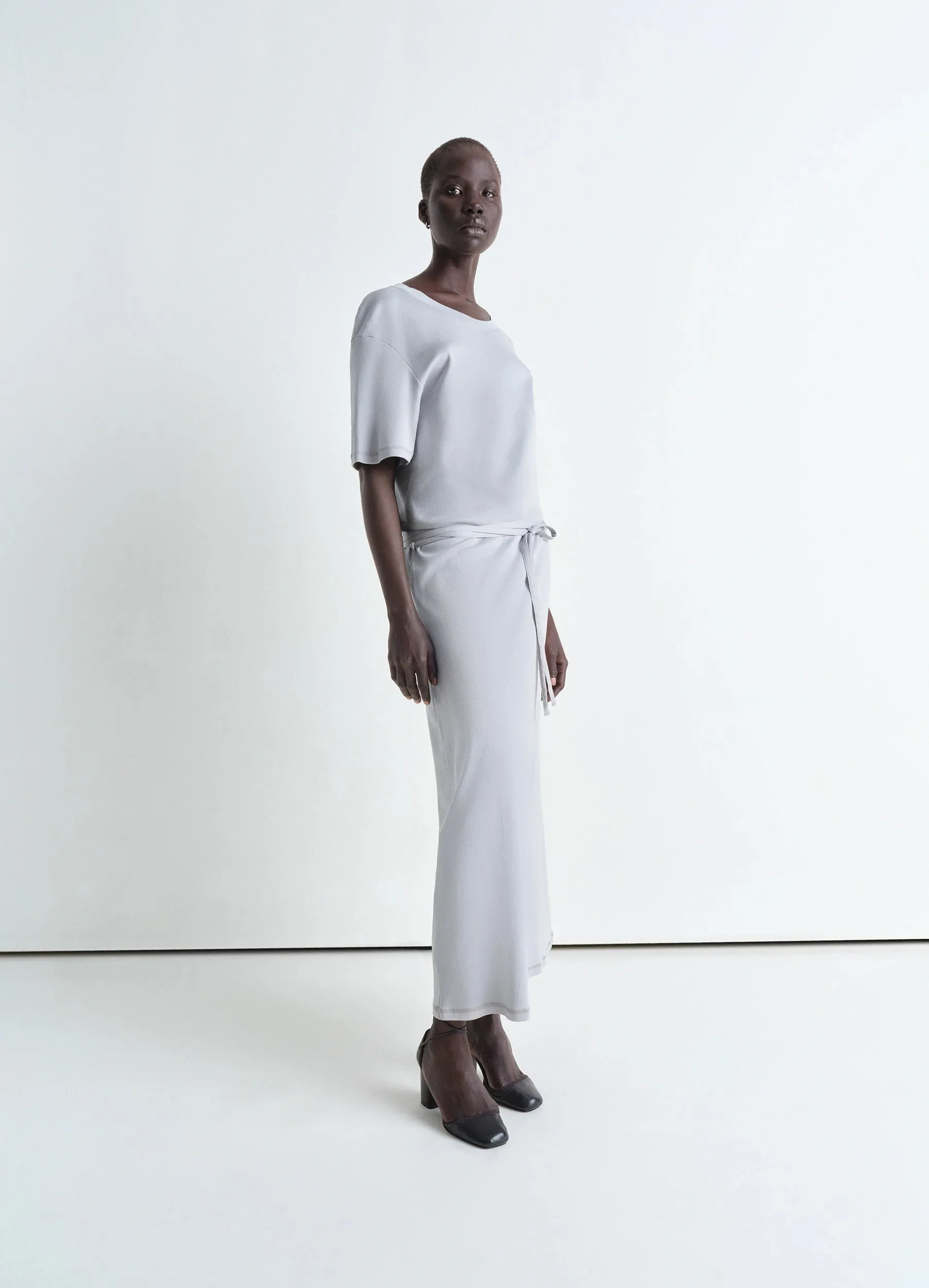 BELTED RIB T-SHIRT DRESS sold by Lemaire