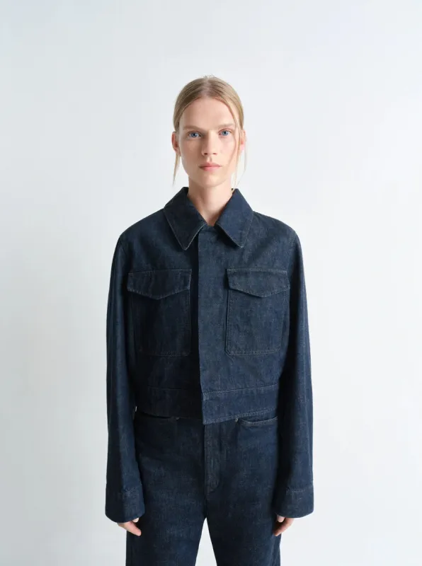 TWO POCKET CROPPED JACKET sold by Lemaire