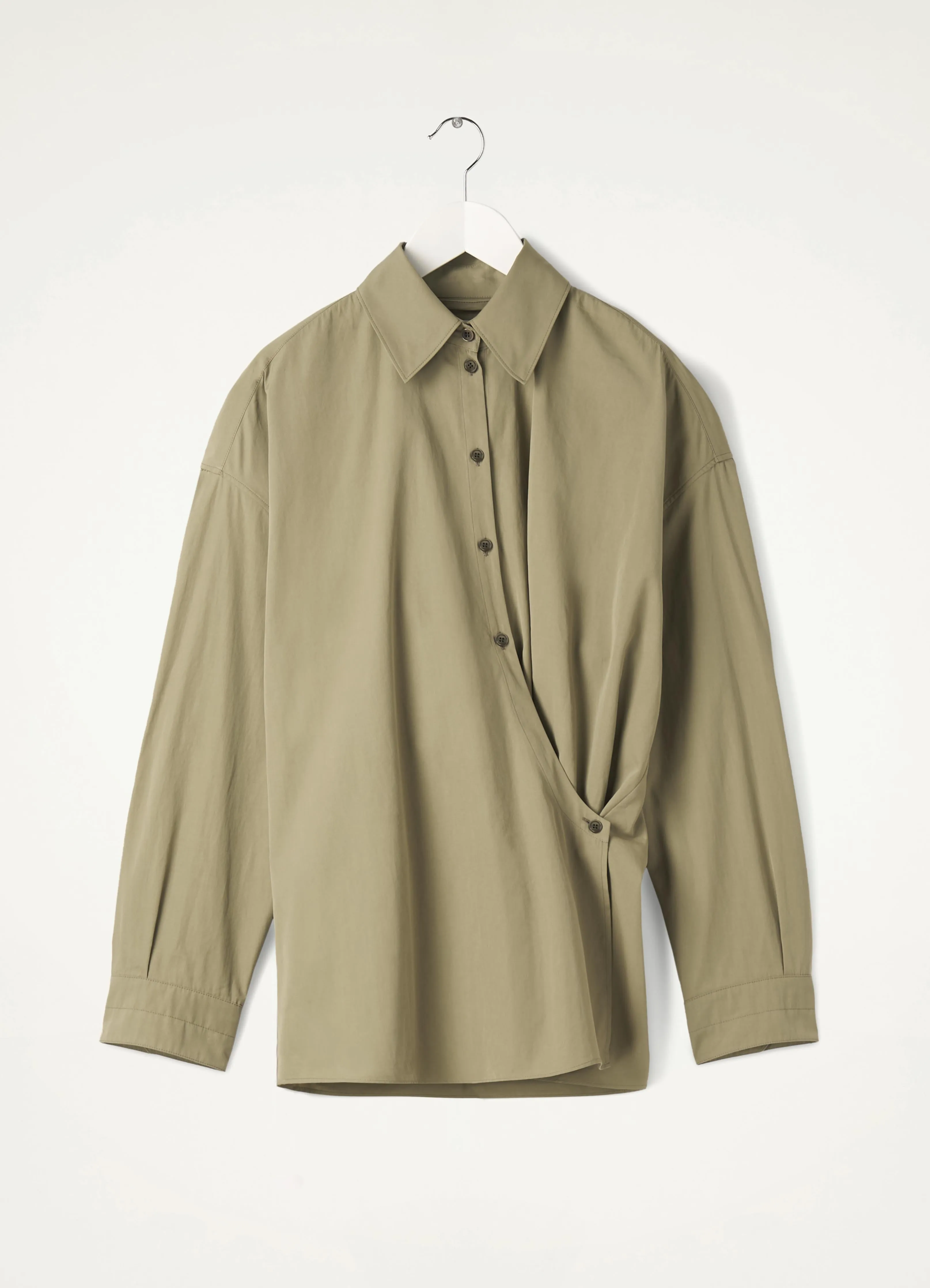 STRAIGHT COLLAR TWISTED SHIRT sold by Lemaire product image thumbnail 4
