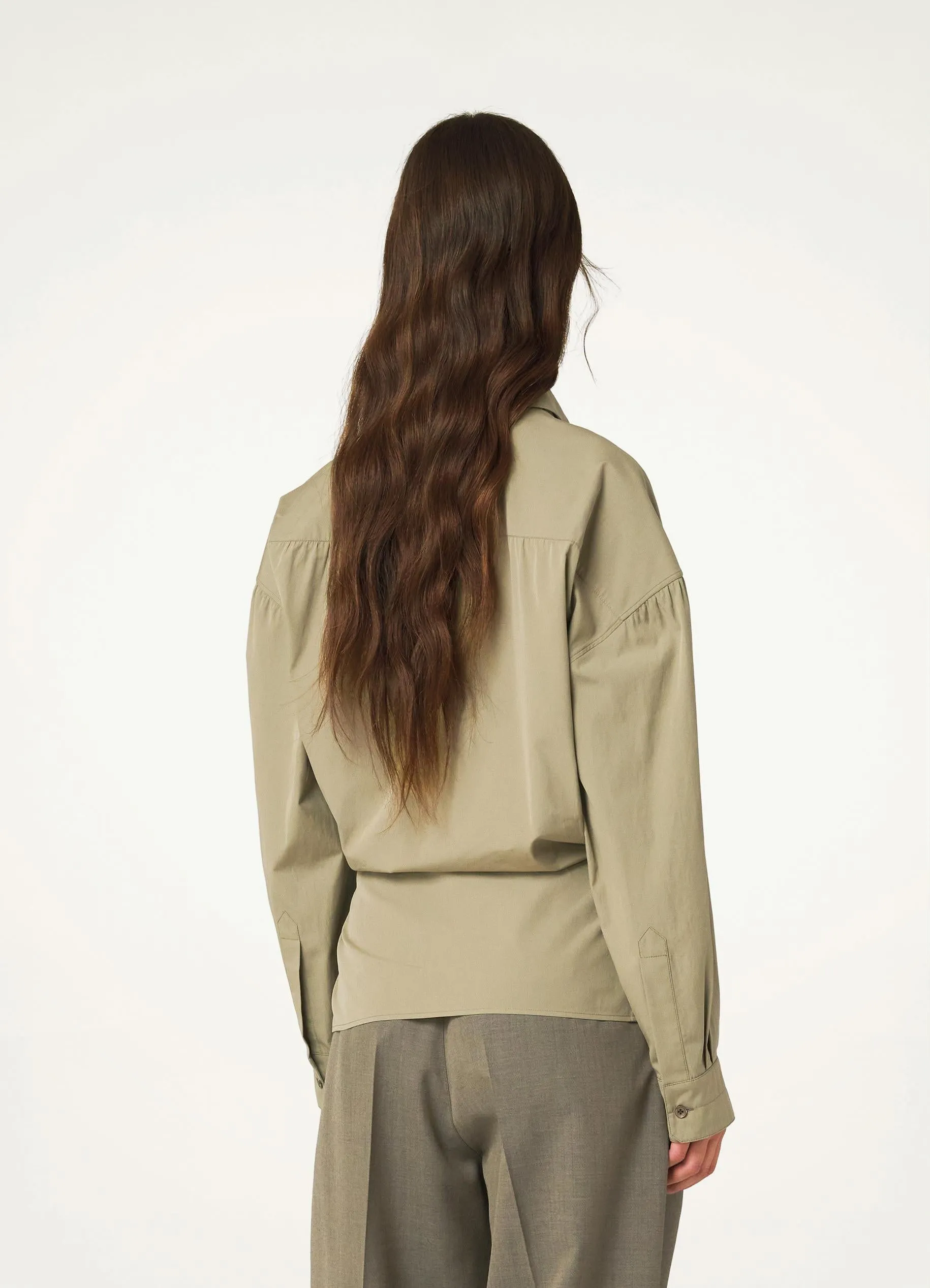 STRAIGHT COLLAR TWISTED SHIRT sold by Lemaire product image thumbnail 2