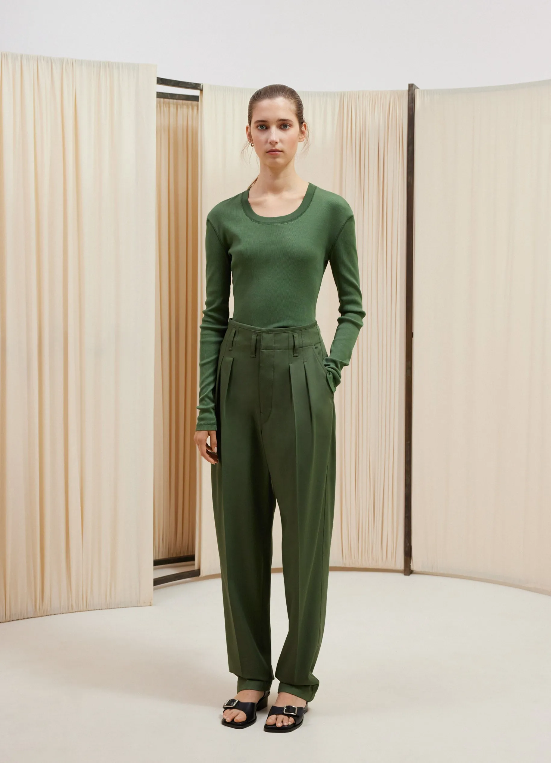 RIB LONG SLEEVE T-SHIRT sold by Lemaire