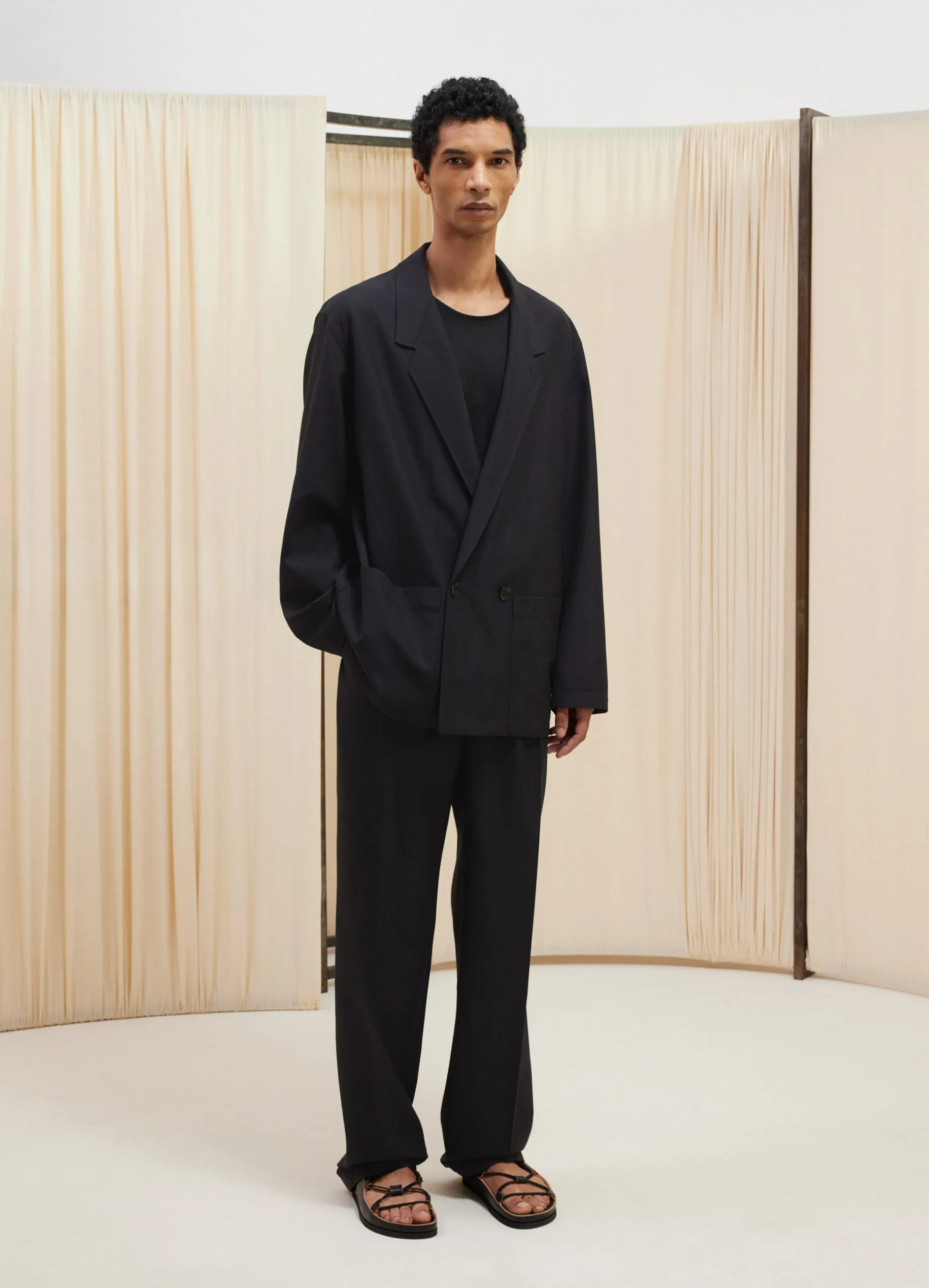 DOUBLE BREASTED WORKWEAR JACKET sold by Lemaire product image thumbnail 2