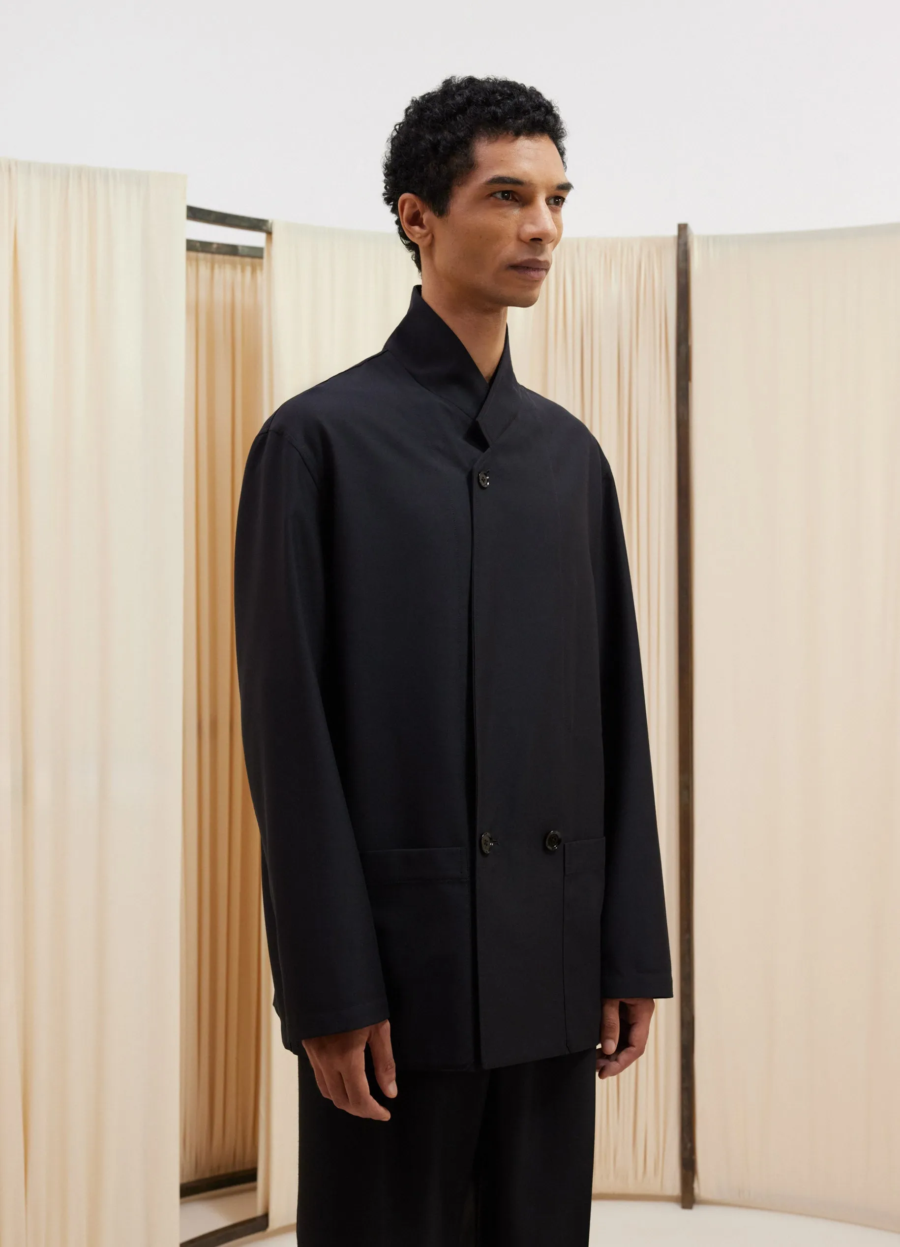 DOUBLE BREASTED WORKWEAR JACKET sold by Lemaire product image thumbnail 3