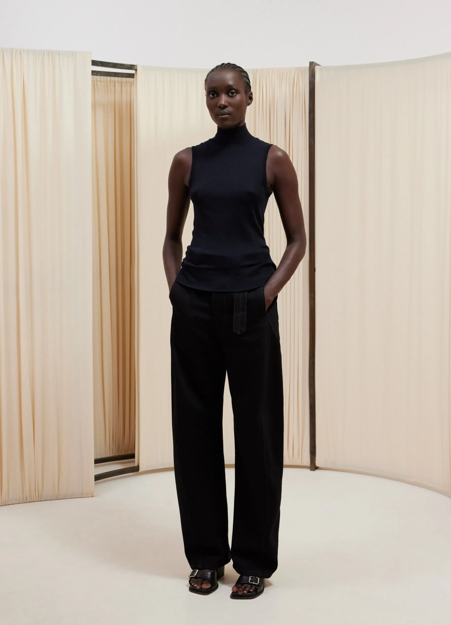 SEAMLESS SLEEVELESS HIGH NECK TOP sold by Lemaire product image thumbnail 2