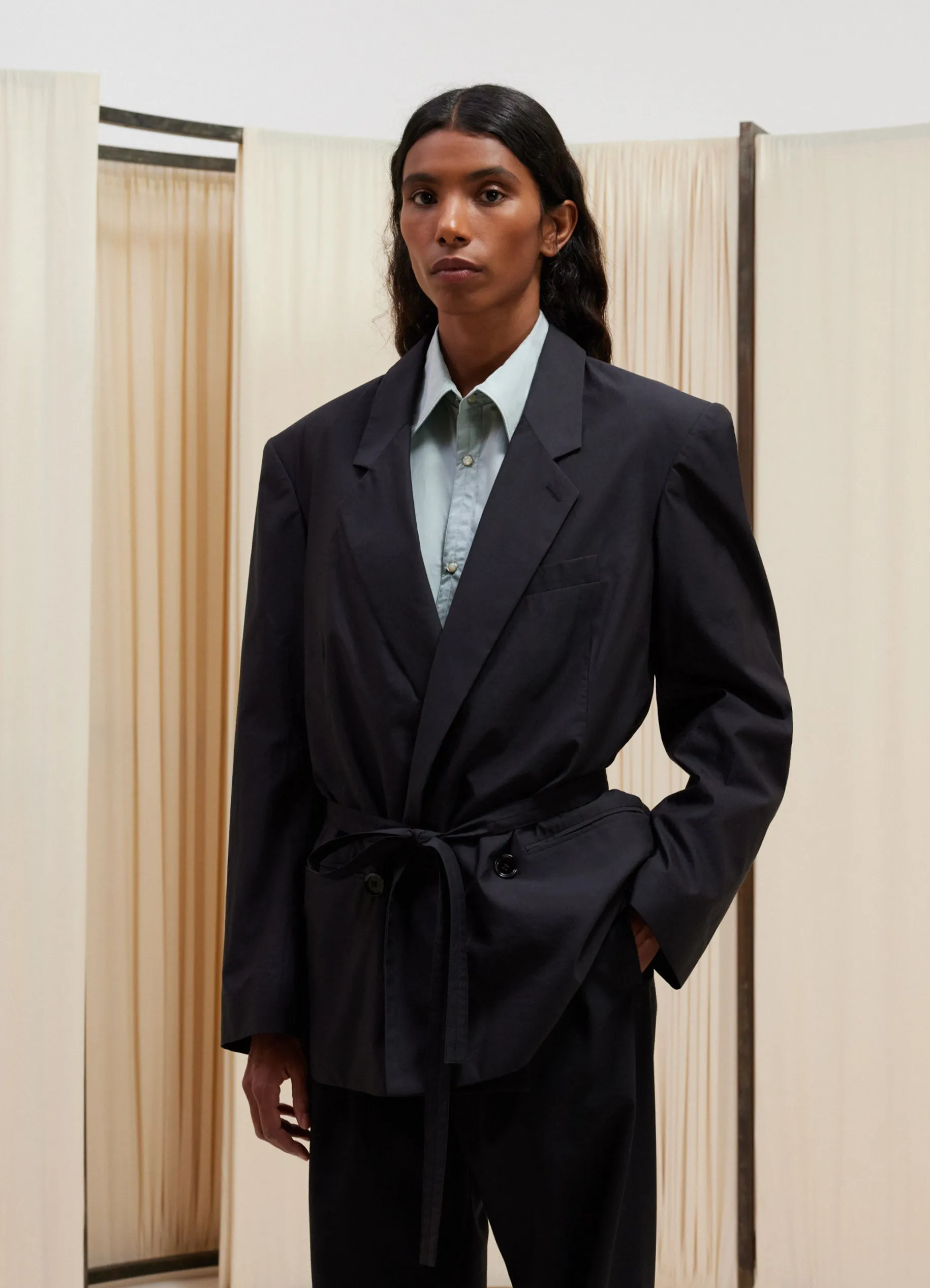 BELTED LIGHT TAILORED JACKET sold by Lemaire product image thumbnail 2