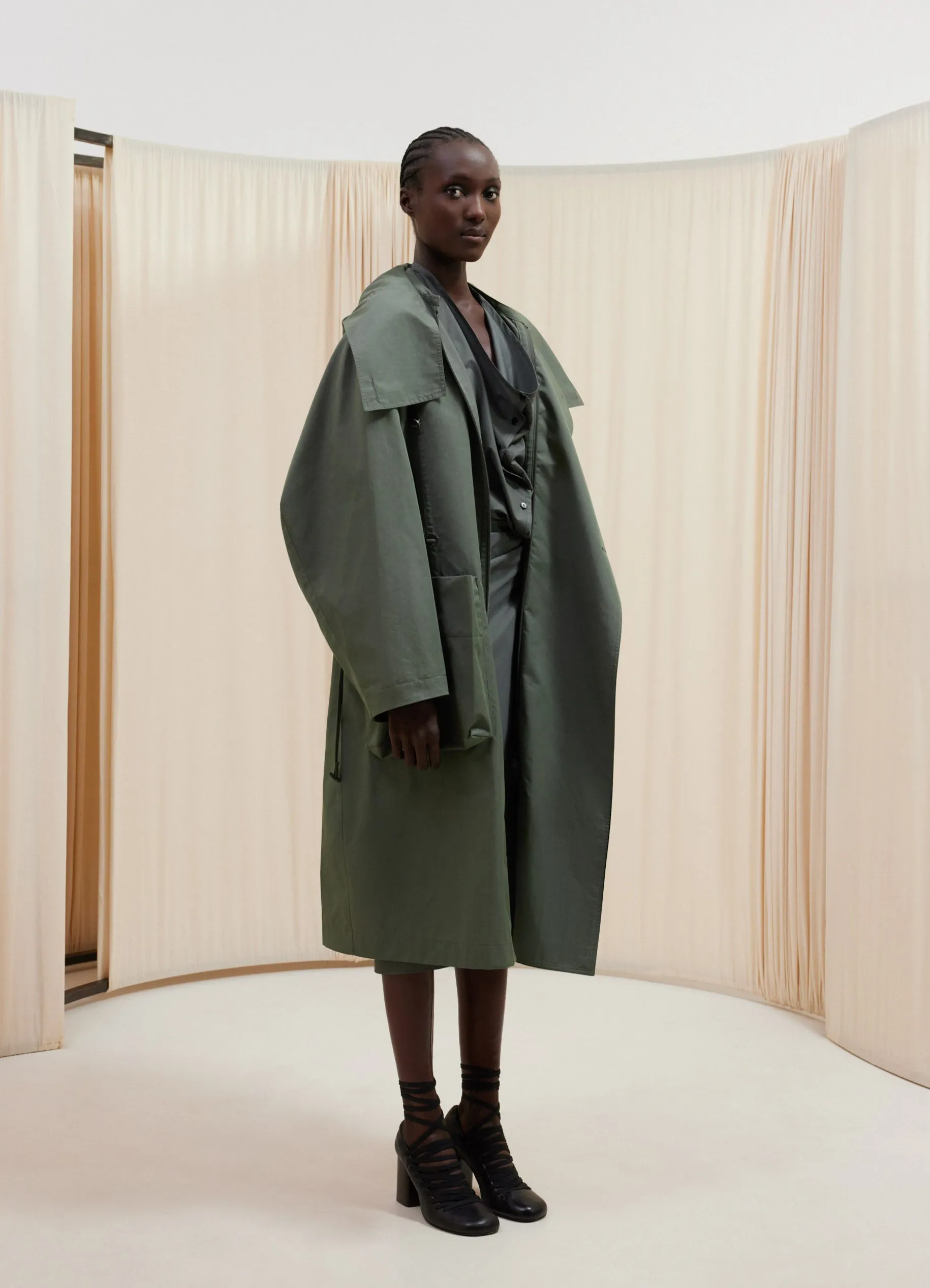 LIGHT ASYMMETRICAL COAT sold by Lemaire