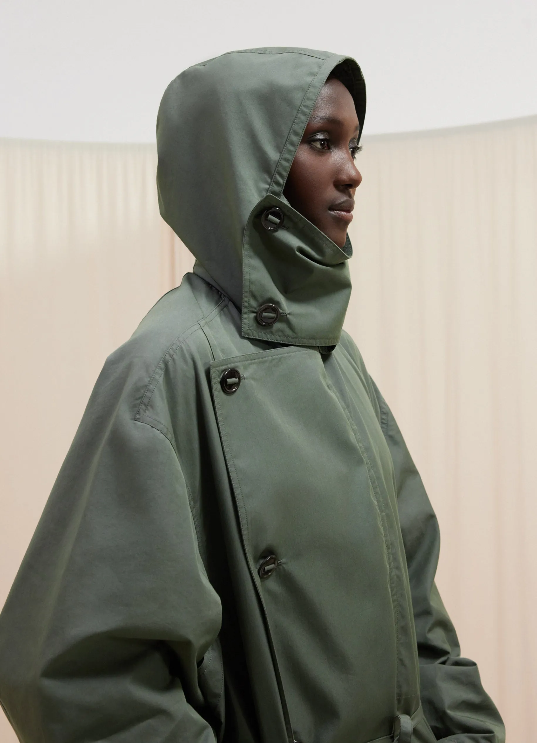 LIGHT ASYMMETRICAL COAT sold by Lemaire product image thumbnail 3