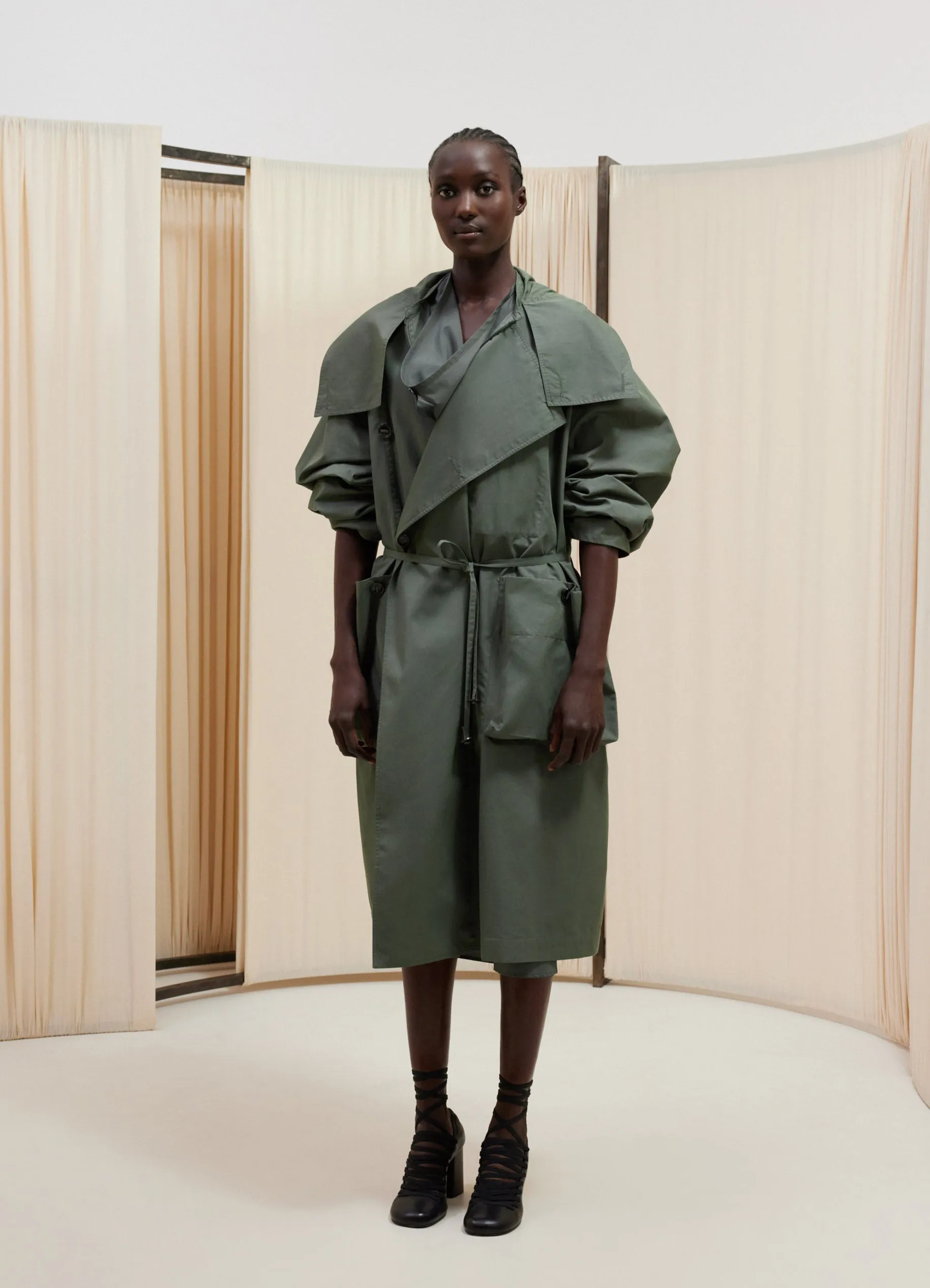 LIGHT ASYMMETRICAL COAT sold by Lemaire product image thumbnail 2