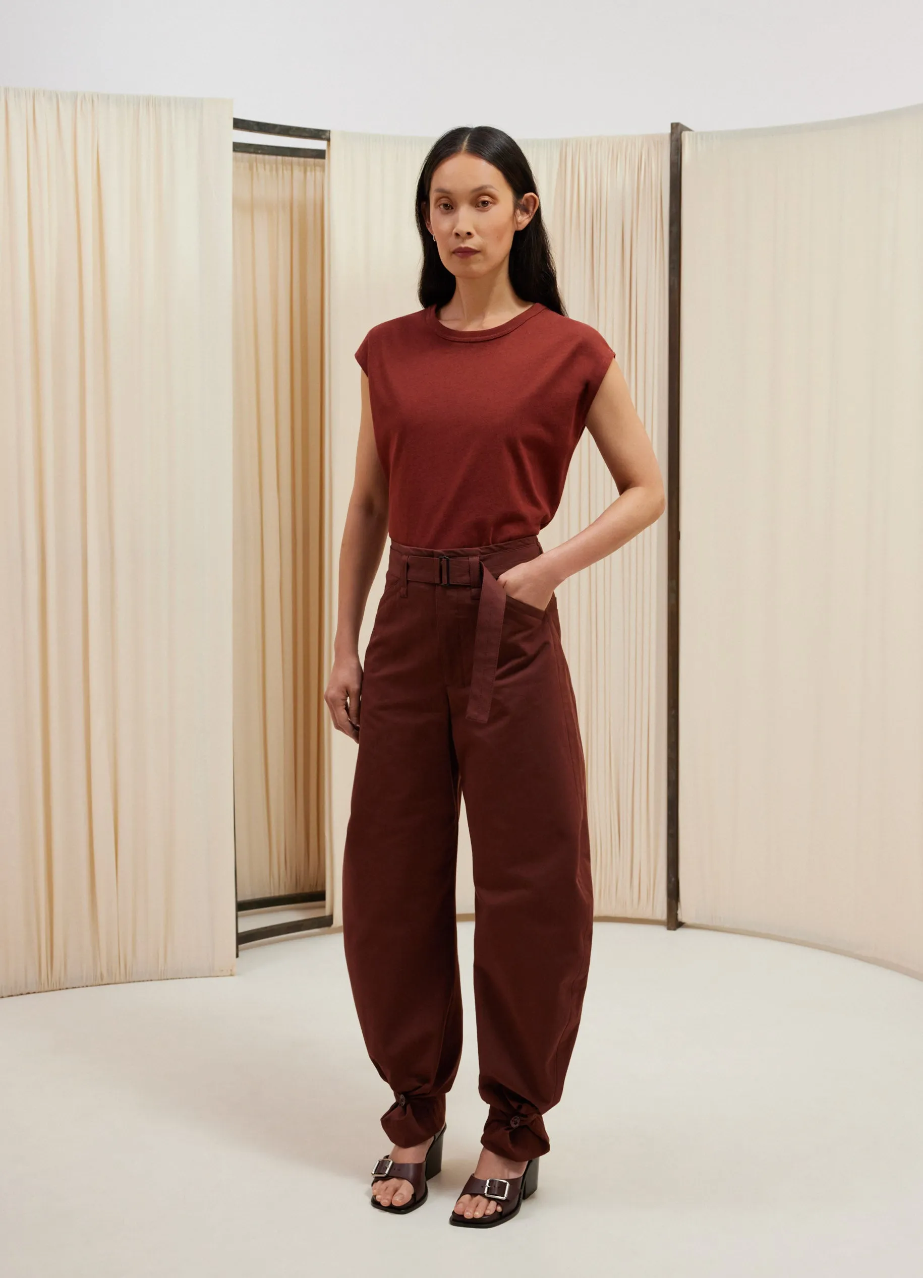 CAP SLEEVE T-SHIRT sold by Lemaire product image thumbnail 2