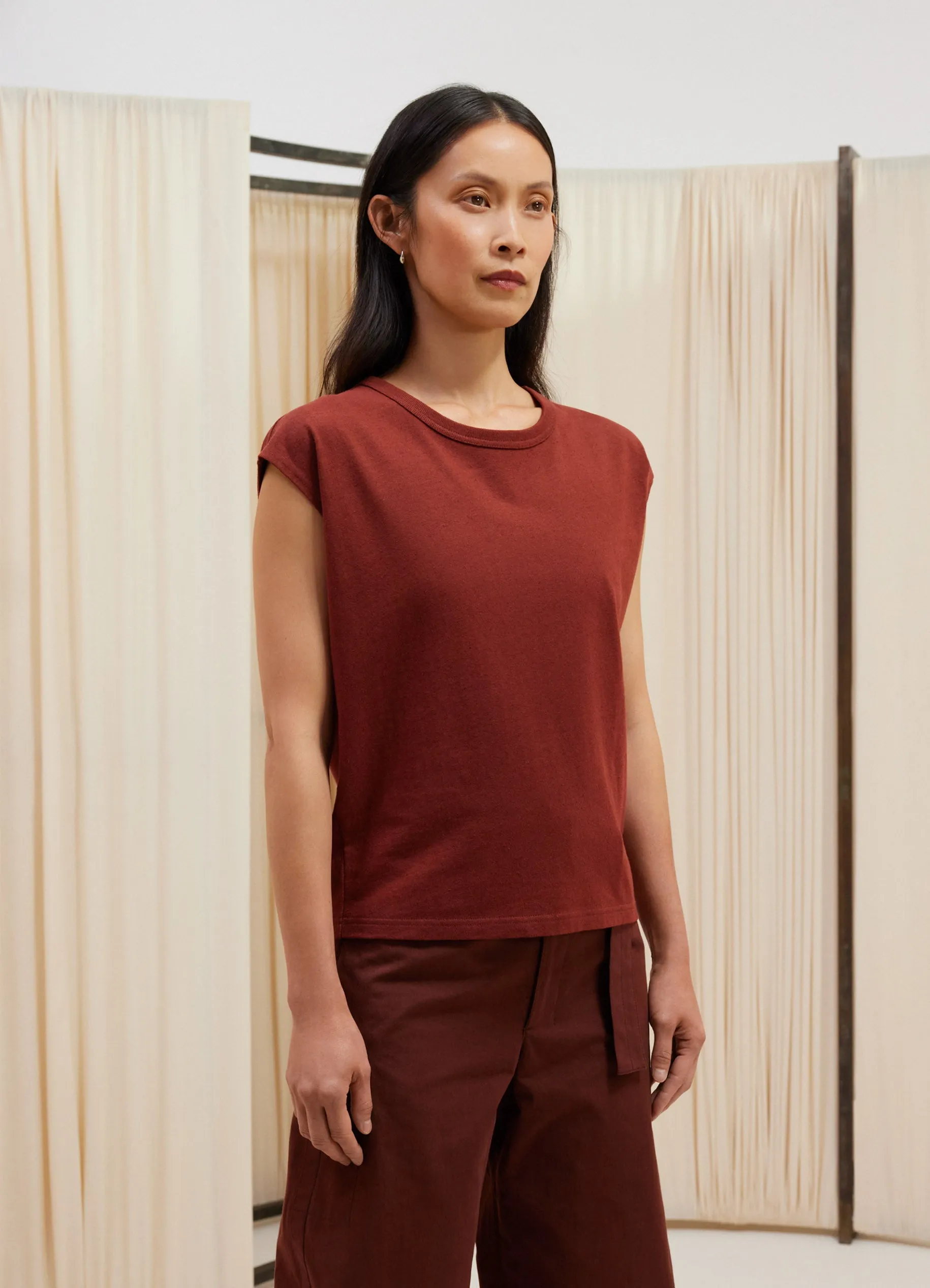 CAP SLEEVE T-SHIRT sold by Lemaire