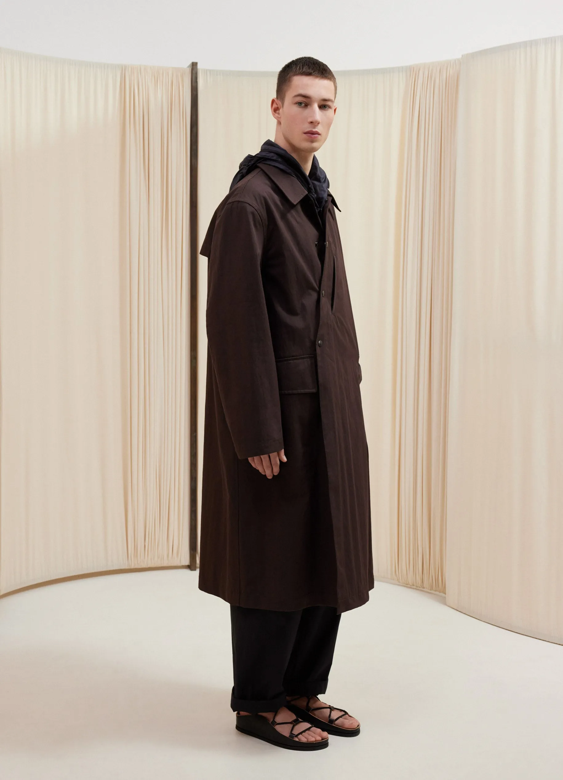 ASYMMETRICAL RAINCOAT sold by Lemaire product image thumbnail 3