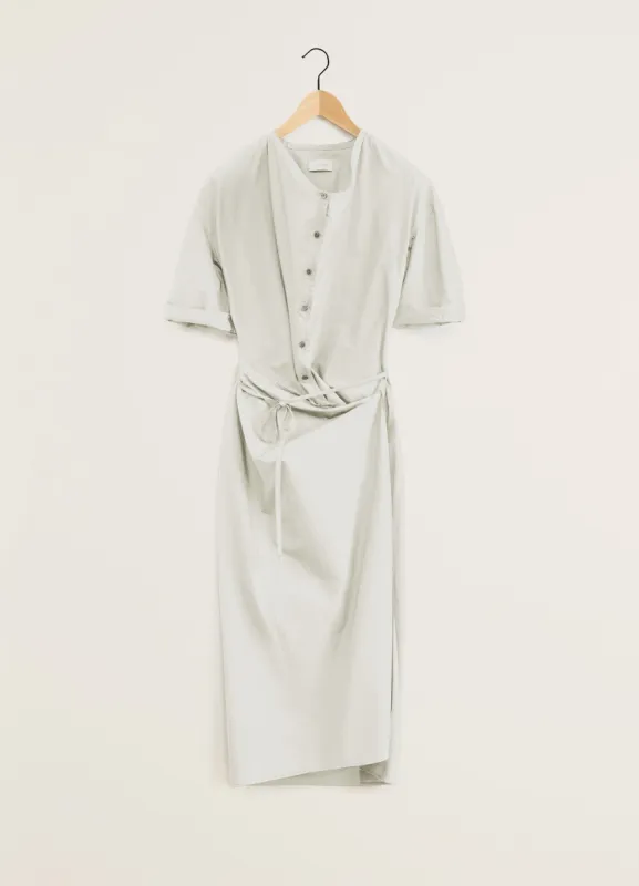 SHORT SLEEVE WRAP DRESS sold by Lemaire