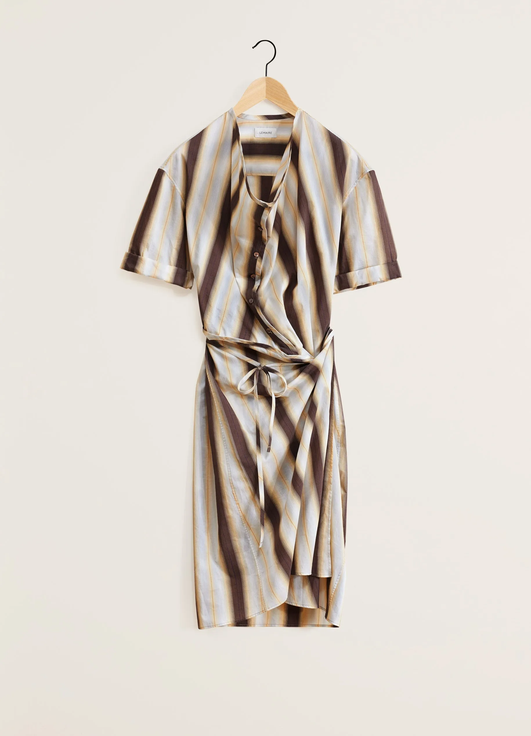 SHORT SLEEVE WRAP DRESS sold by Lemaire product image thumbnail 2