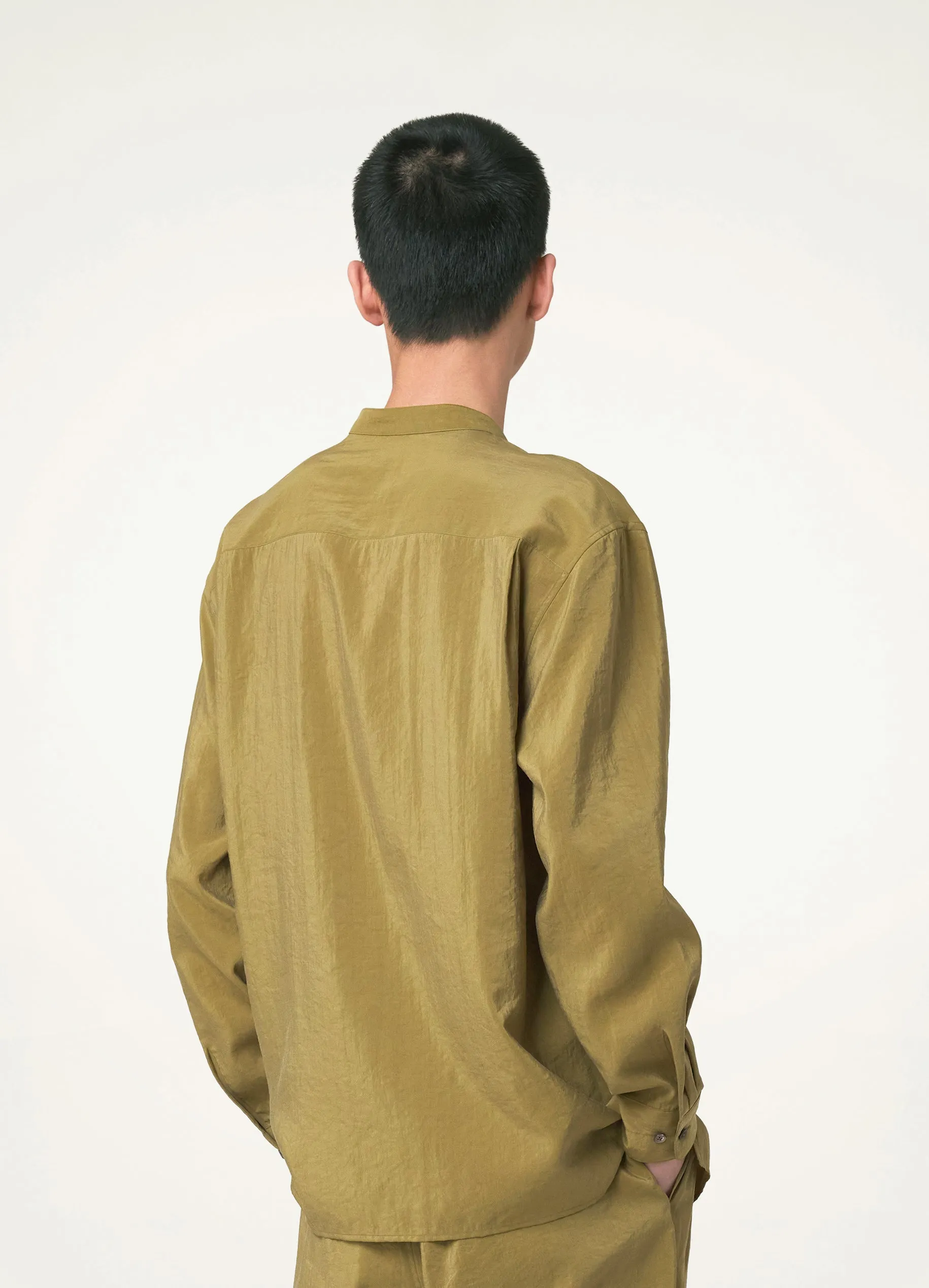 STAND COLLAR TWISTED SHIRT sold by Lemaire product image thumbnail 2