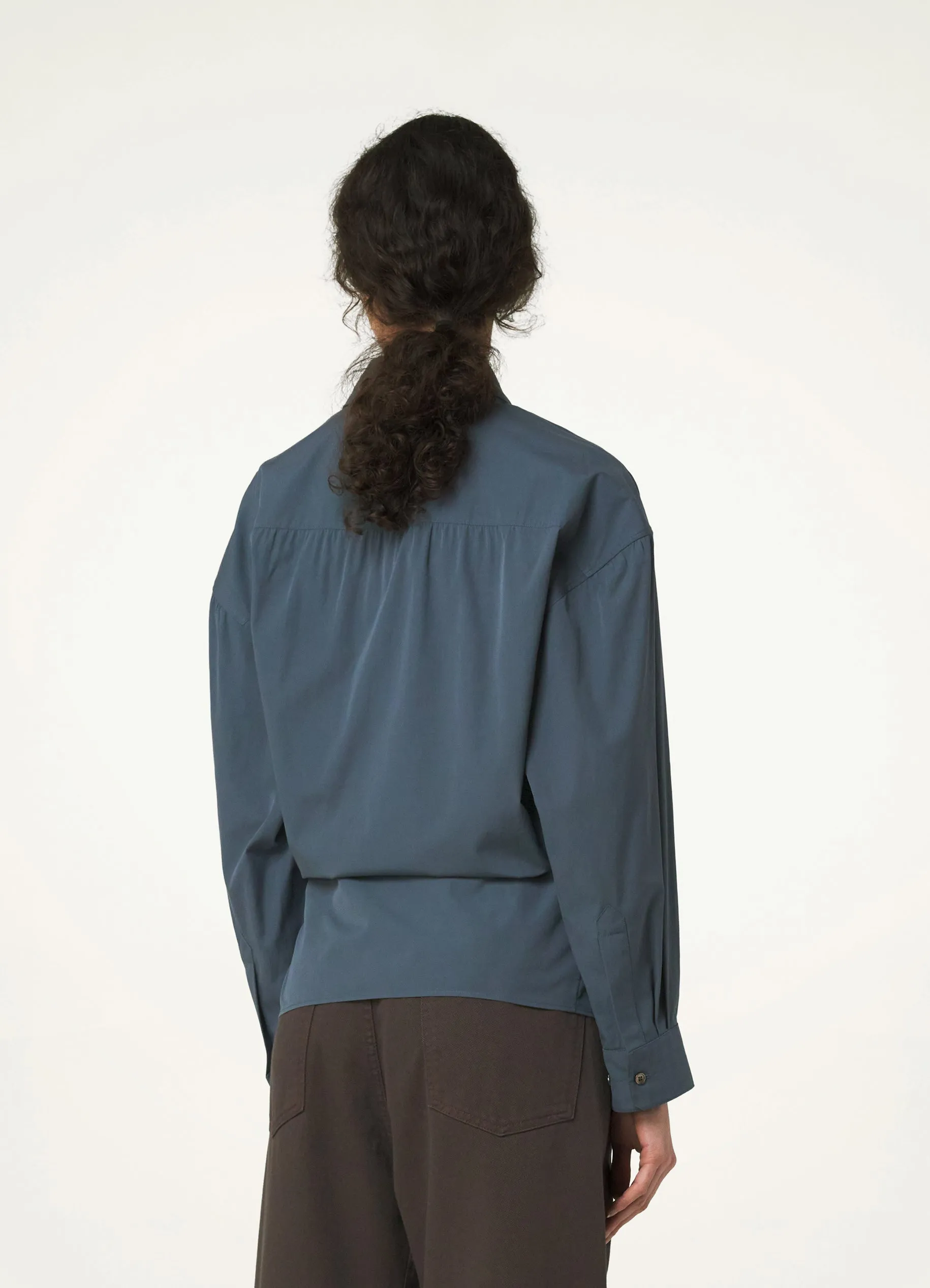 STRAIGHT COLLAR TWISTED SHIRT sold by Lemaire product image thumbnail 2