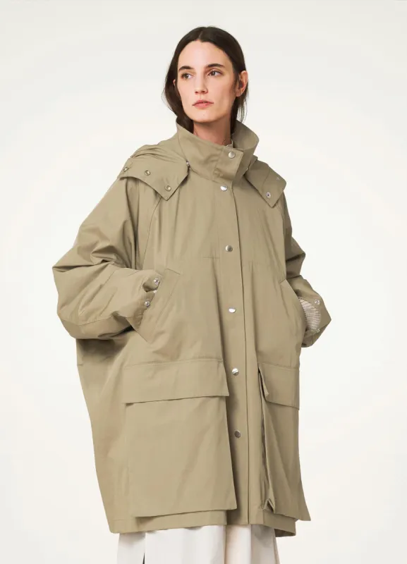 RAINCOAT WITH DETACHABLE HOOD sold by Lemaire