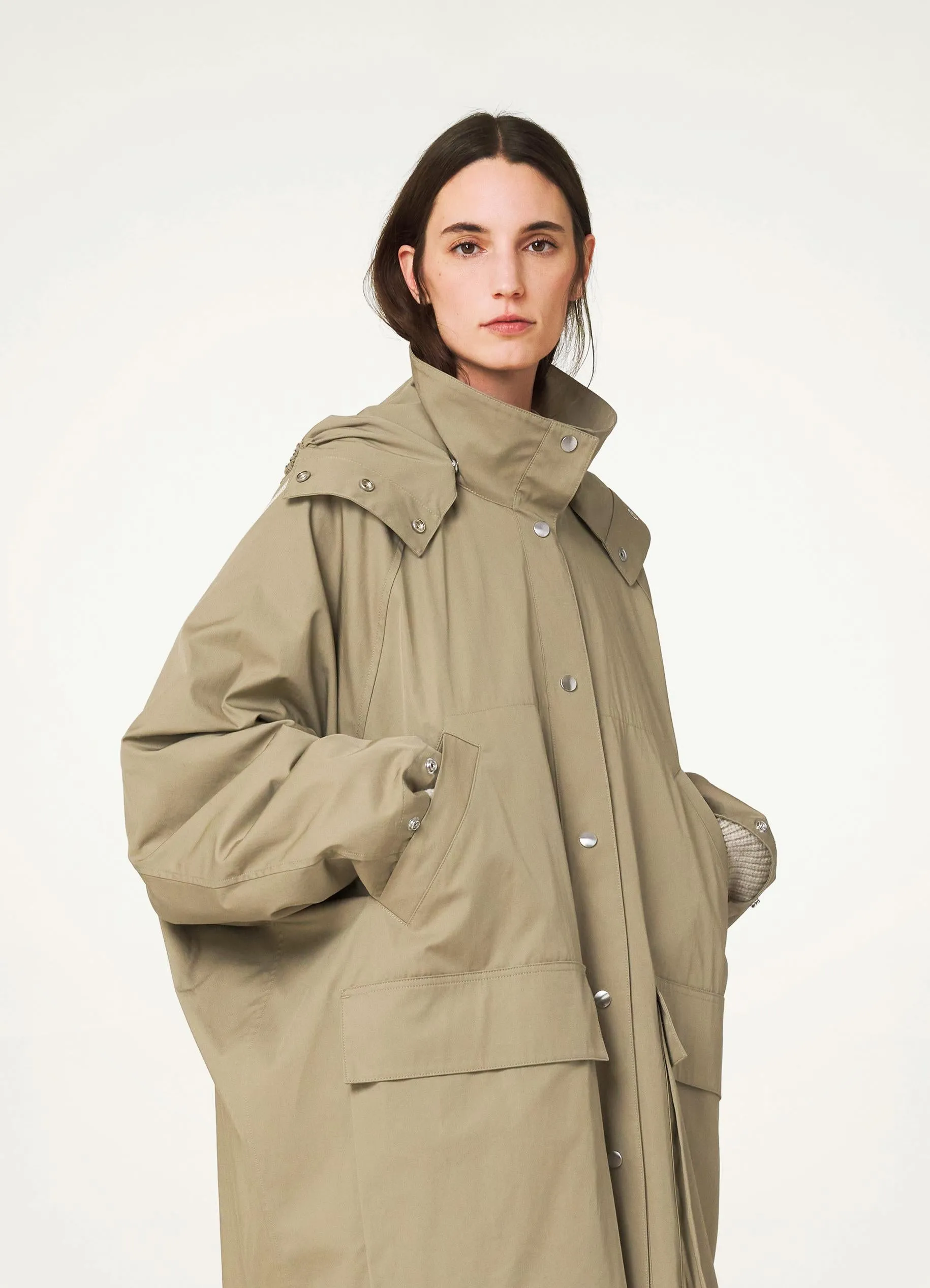RAINCOAT WITH DETACHABLE HOOD sold by Lemaire product image thumbnail 3